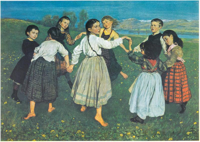Hans Thoma Der Kinderreigen oil painting image